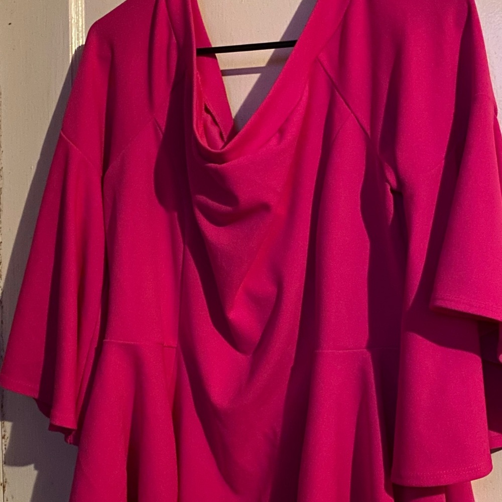 Hot pink blouse